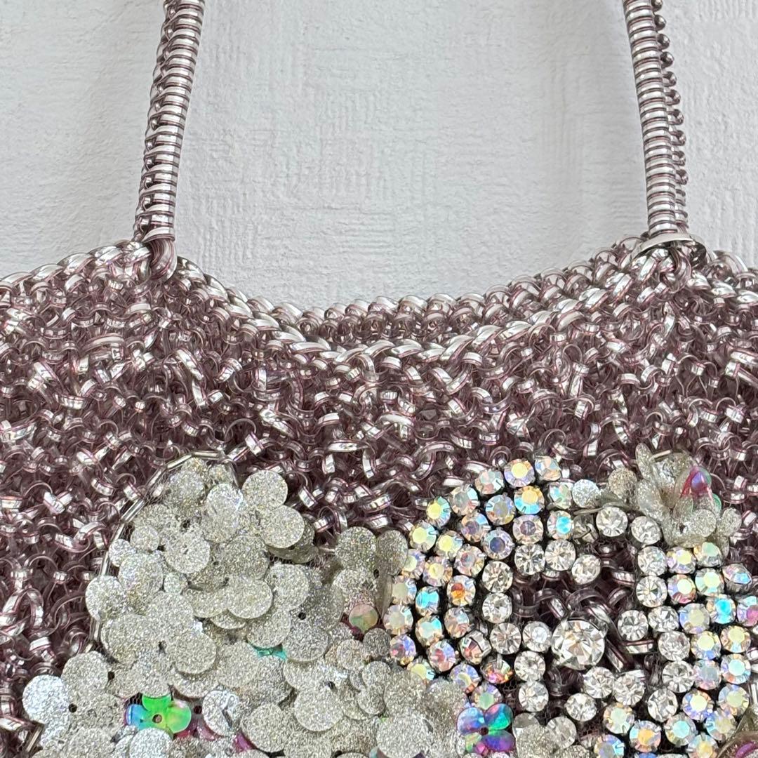 ANTEPRIMA ハローキティー コラボ ワイヤートートバッグ　ラインストーン