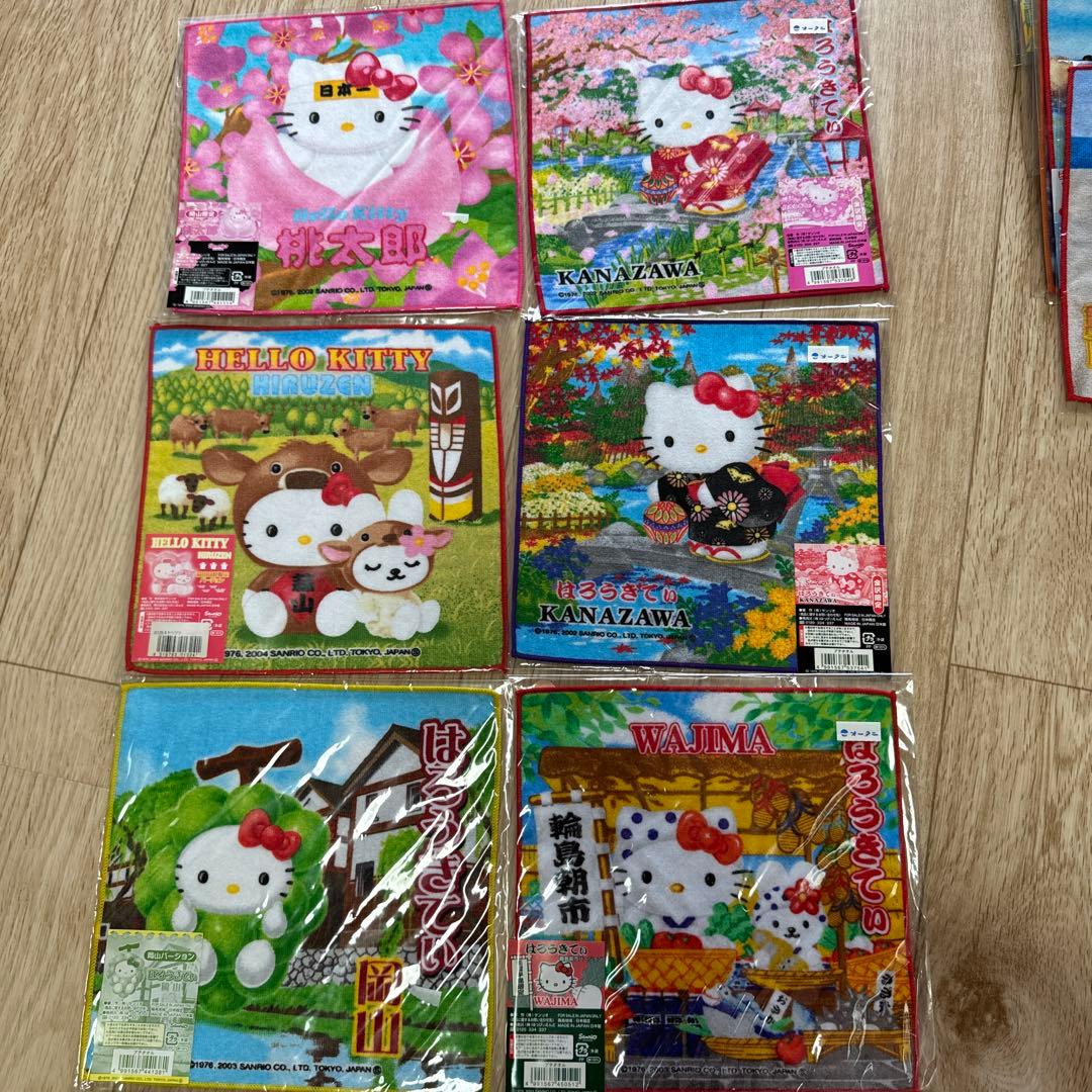 値下！早い者勝ち！ご当地キティ　プチタオル63枚セット