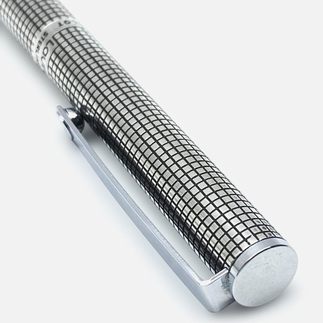 レア PILOT 銀無垢 ローリート ボールペン 格子柄 STERLING SV - メルカリ