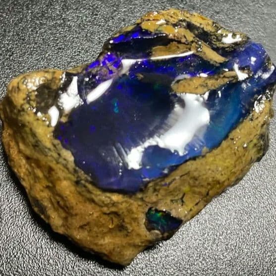 エチオピア オパール 青 ブルー 73ct 原石 鉱石 標本 ウェロ産