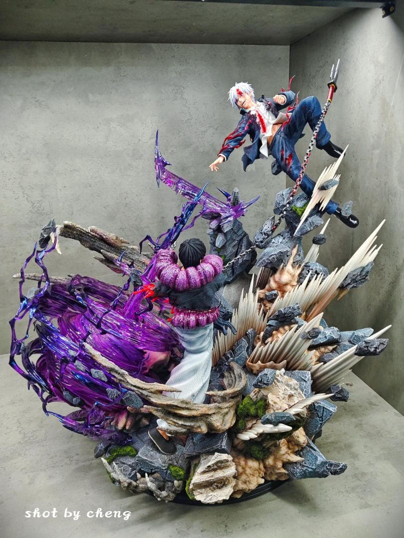 呪術廻戦 五条悟 伏黒甚爾 茈 ガレージキット フィギュア 1/6スケール