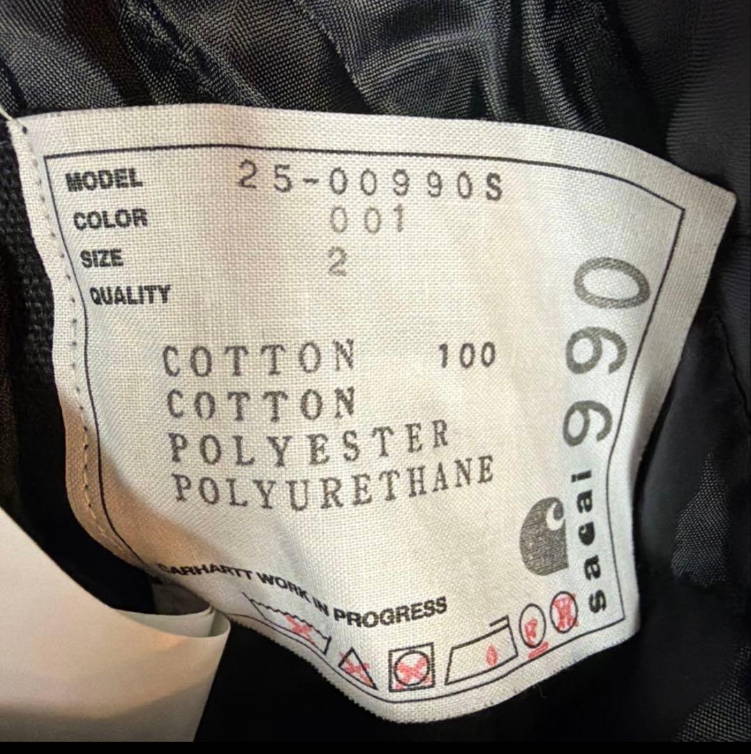 sacai　Carhartt WIP Duck Jacket 25aw サイズ2