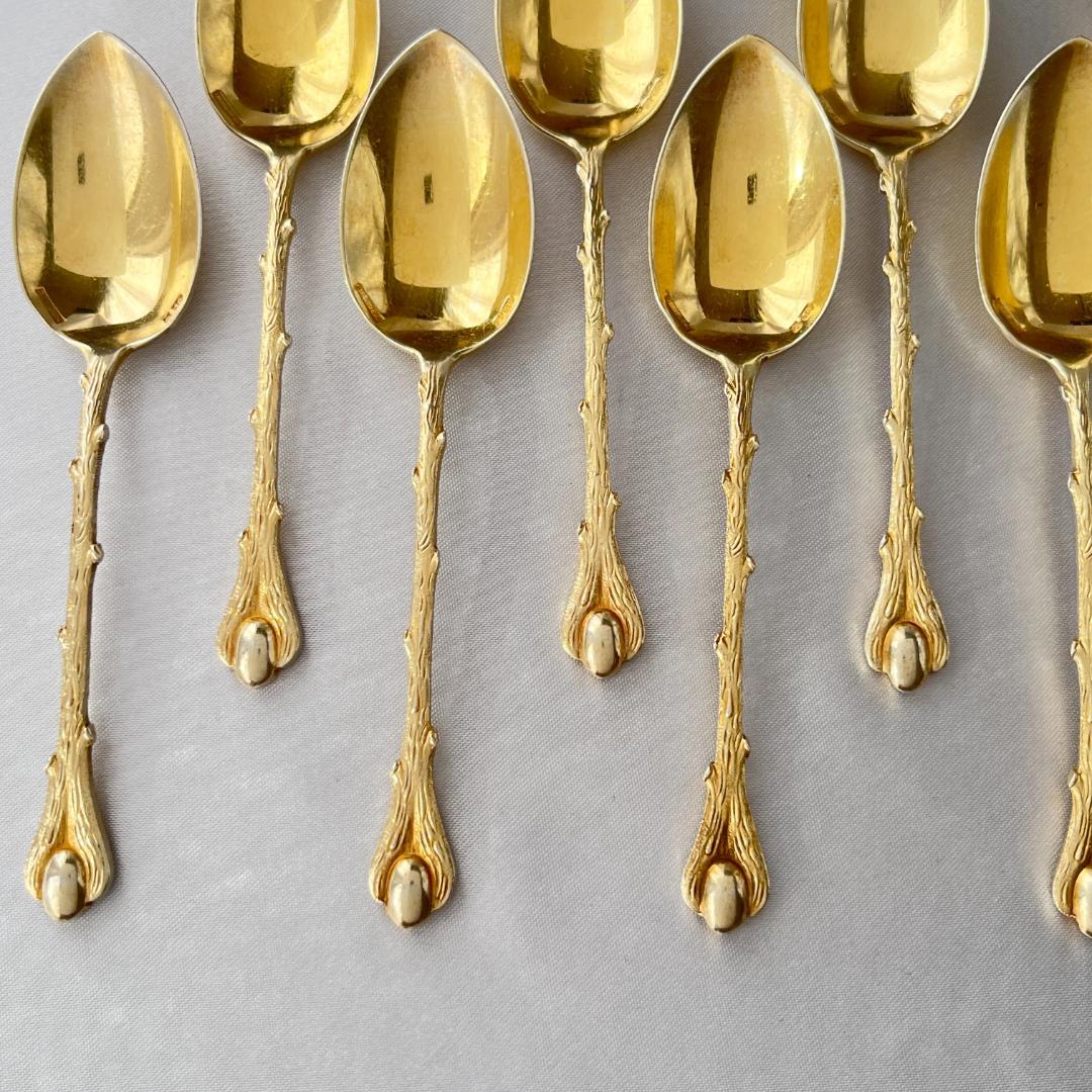 【仏蘭西】デミタススプーン 11本【シルバープレート】 10.5cm