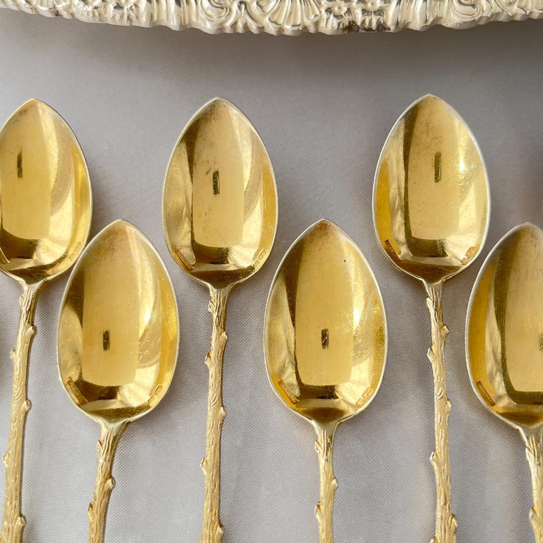 【仏蘭西】デミタススプーン 11本【シルバープレート】 10.5cm