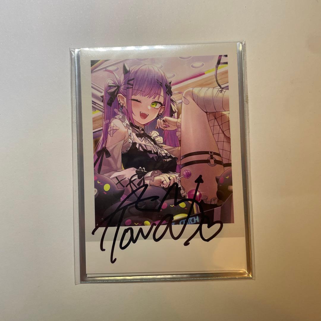 ホロライブ 常闇 トワ 直筆サイン 100万人記念 チェキ ブロマイド