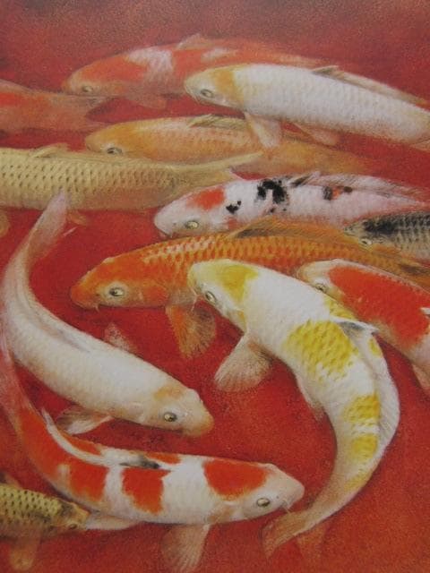 山下関城、【錦繍】、希少な大判額装用画集より、美品、日本人画家、新品額装付