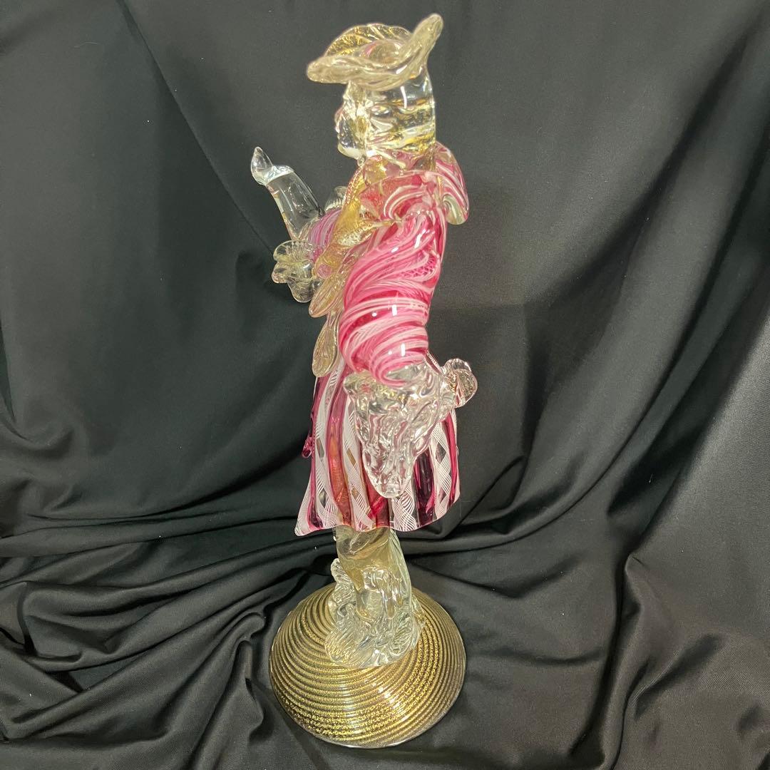匿名配送/希少】ベネチアングラス/ムラーノ/金彩/大型フィギュリン