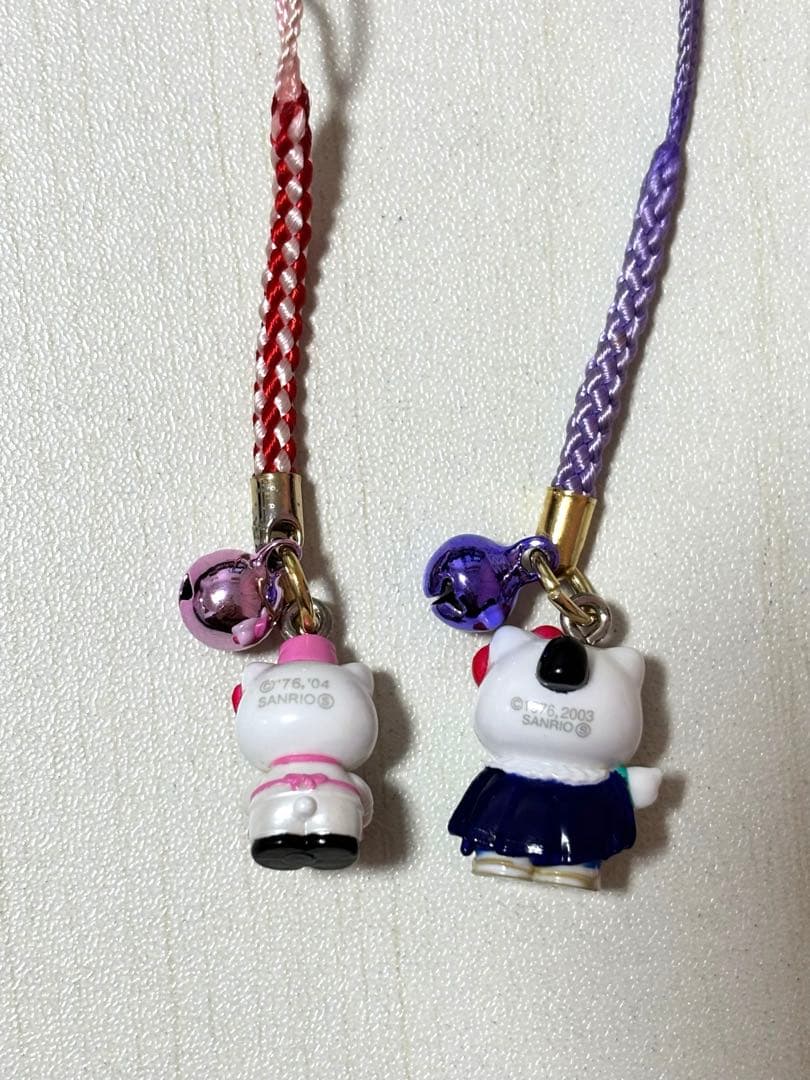 レア地域限定バージョン】ハローキティ ストラップ 東京限定&熊本限定2