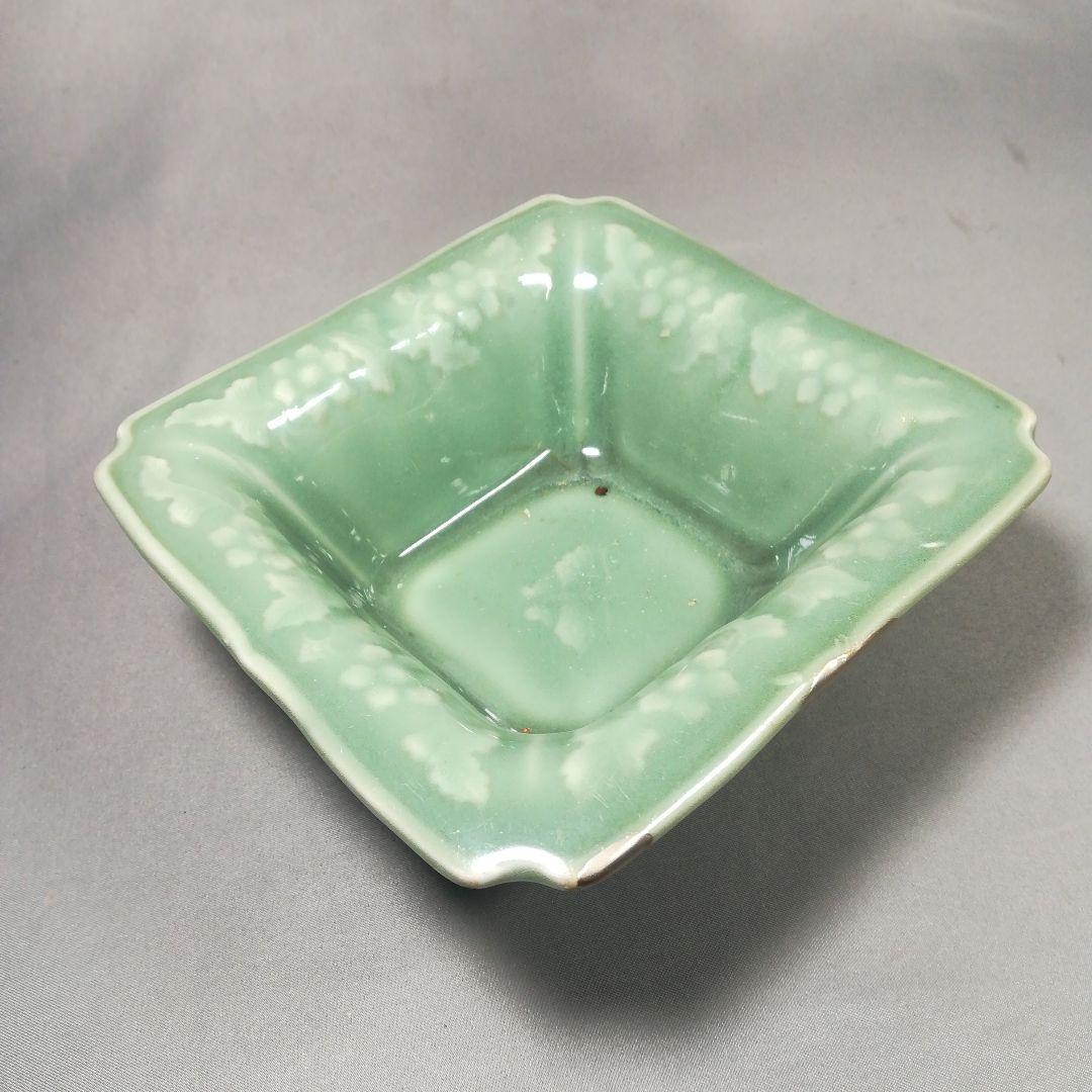 直しあり 三田青磁 四方鉢 ♢希少！三田青磁 布袋 置物 七福神 江戸