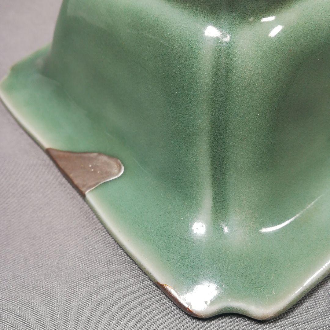 直しあり 三田青磁 四方鉢