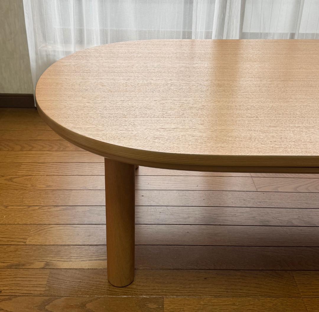 無印 こたつ テーブル 楕円 ナチュラル ナチュラル 木目 ヒーター 無印