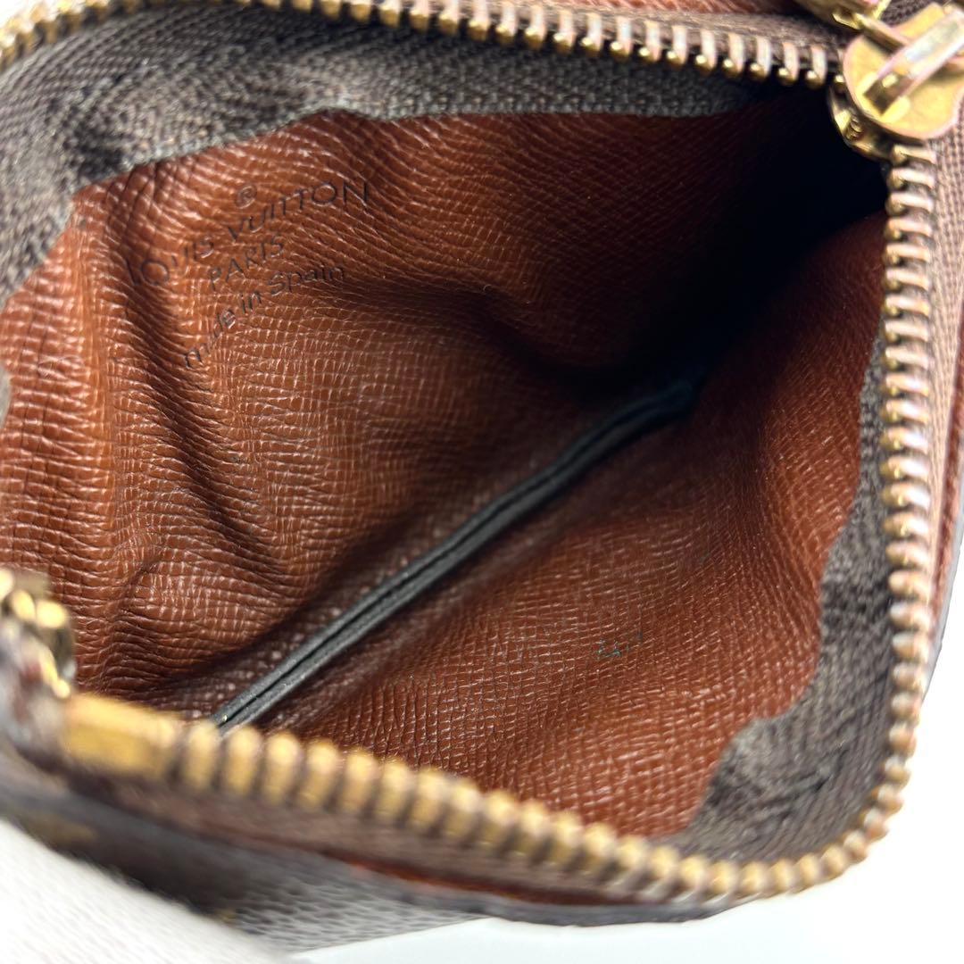 【良品】ルイヴィトン　モノグラム　ポシェット・クレ　ケース　ブラウン