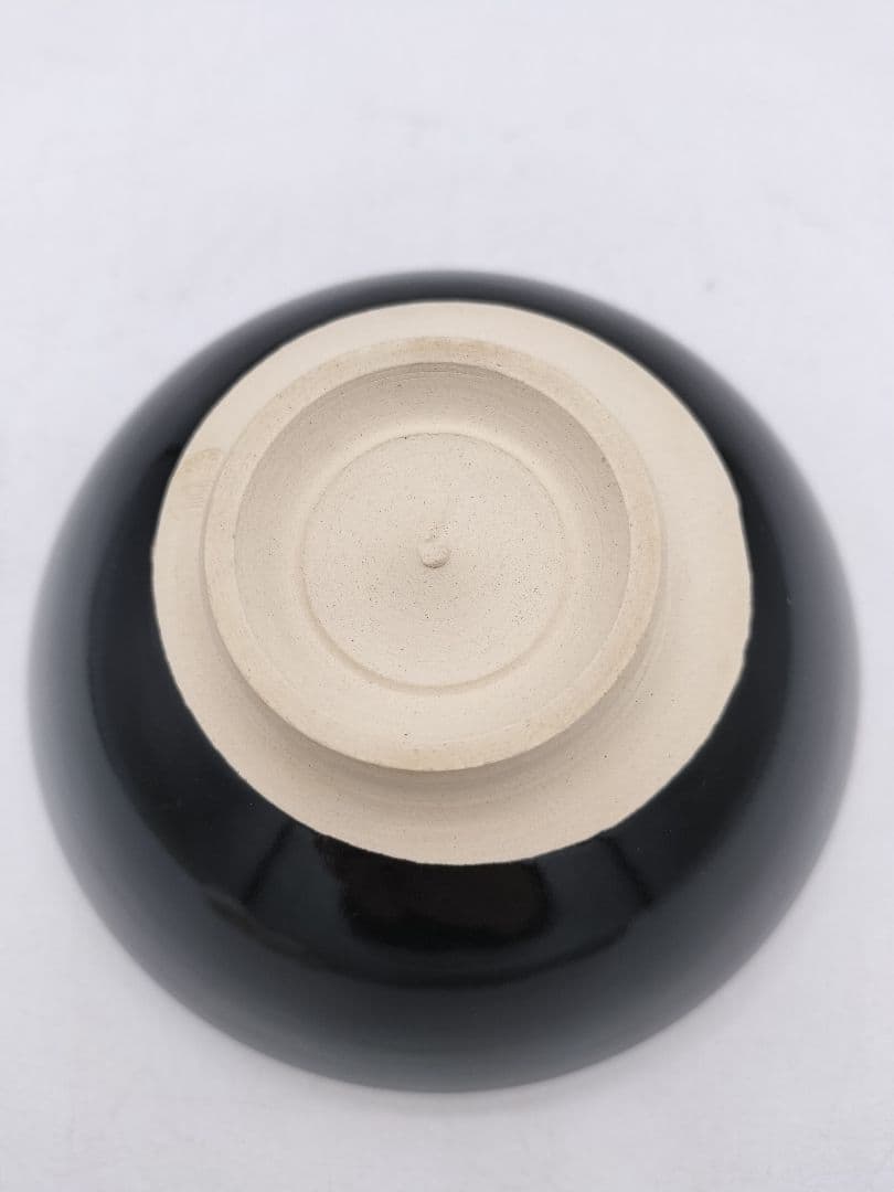 c773 数茶碗 黒仁清 独楽文 手塚桐鳳 10客 木箱 茶道具 古物 - メルカリ
