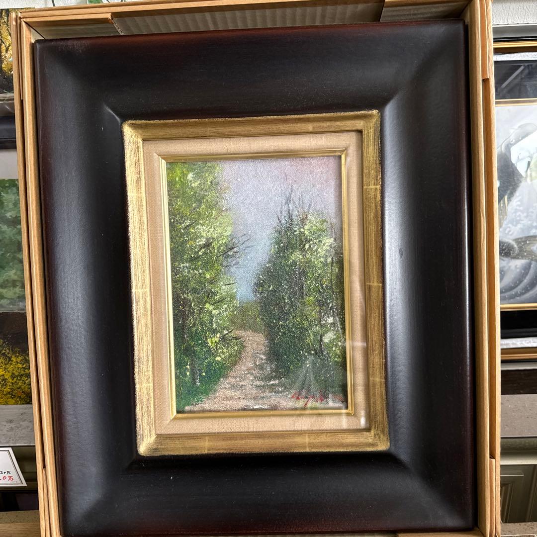 油絵　SM 新品未使用　高級額縁付取り付け金具あり