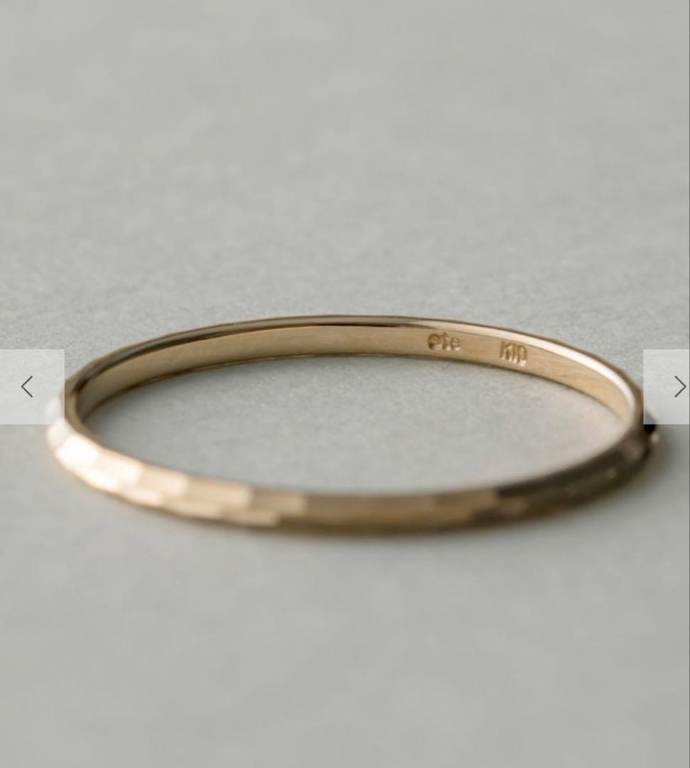 ete K10 クレールカットリング【美品】ピンキーリング　シンプル