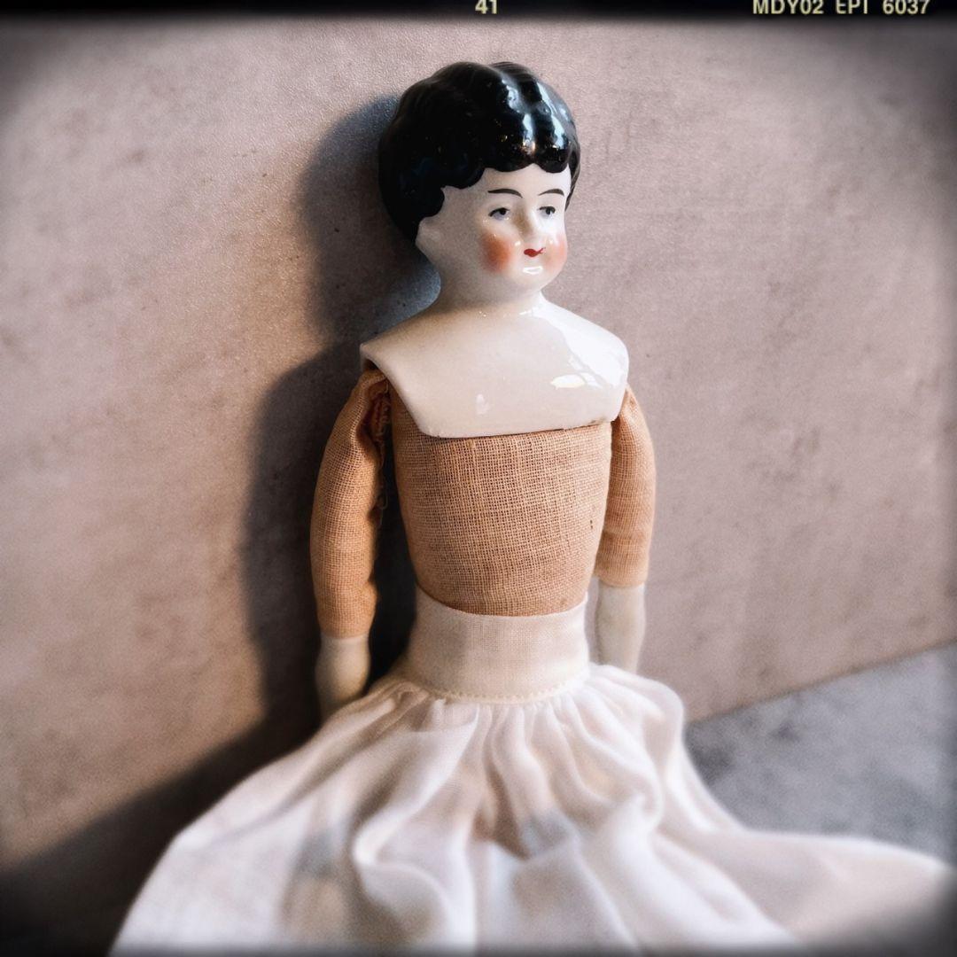 アンティーク チャイナヘッドドール 約23センチ - メルカリ