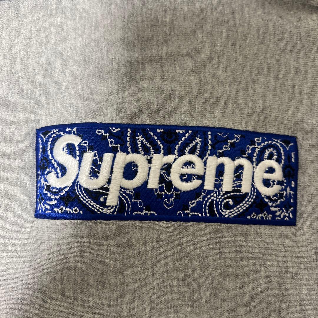 Supreme グレー パーカー Small