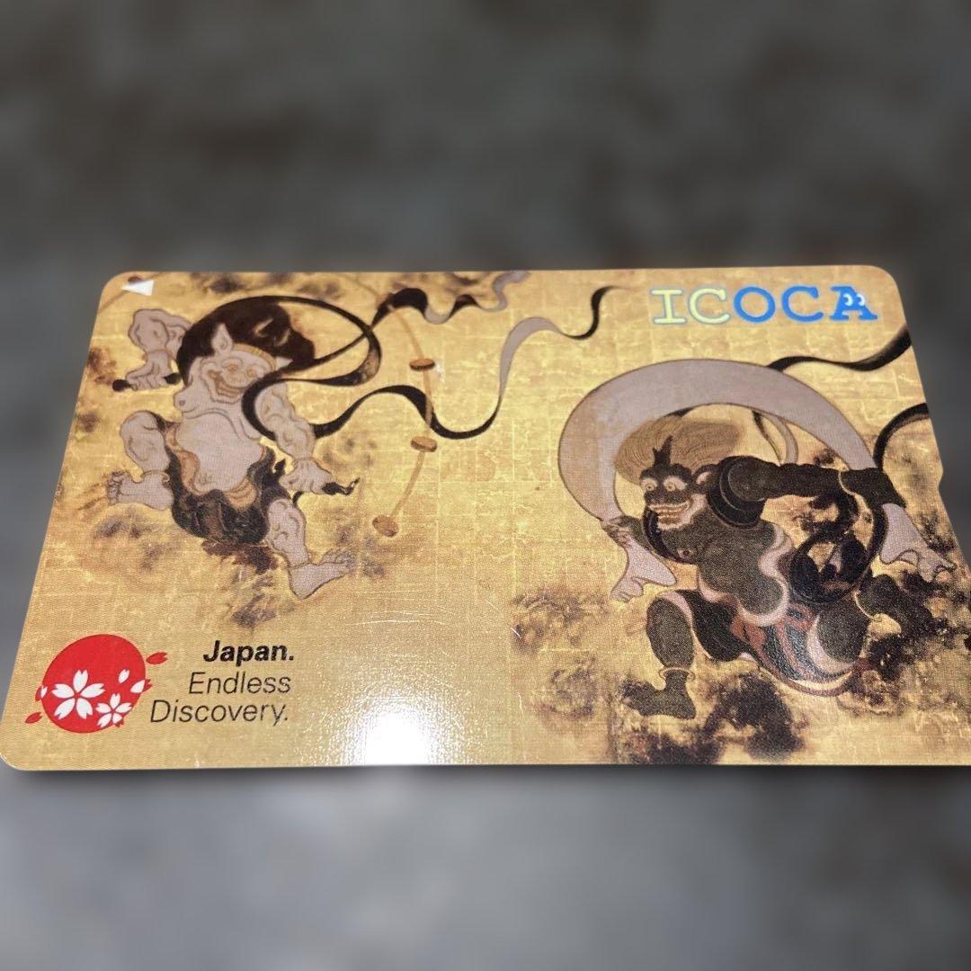 JR西日本ICOCAカード 風神雷神デザイン⭐︎インバウンド限定 - メルカリ
