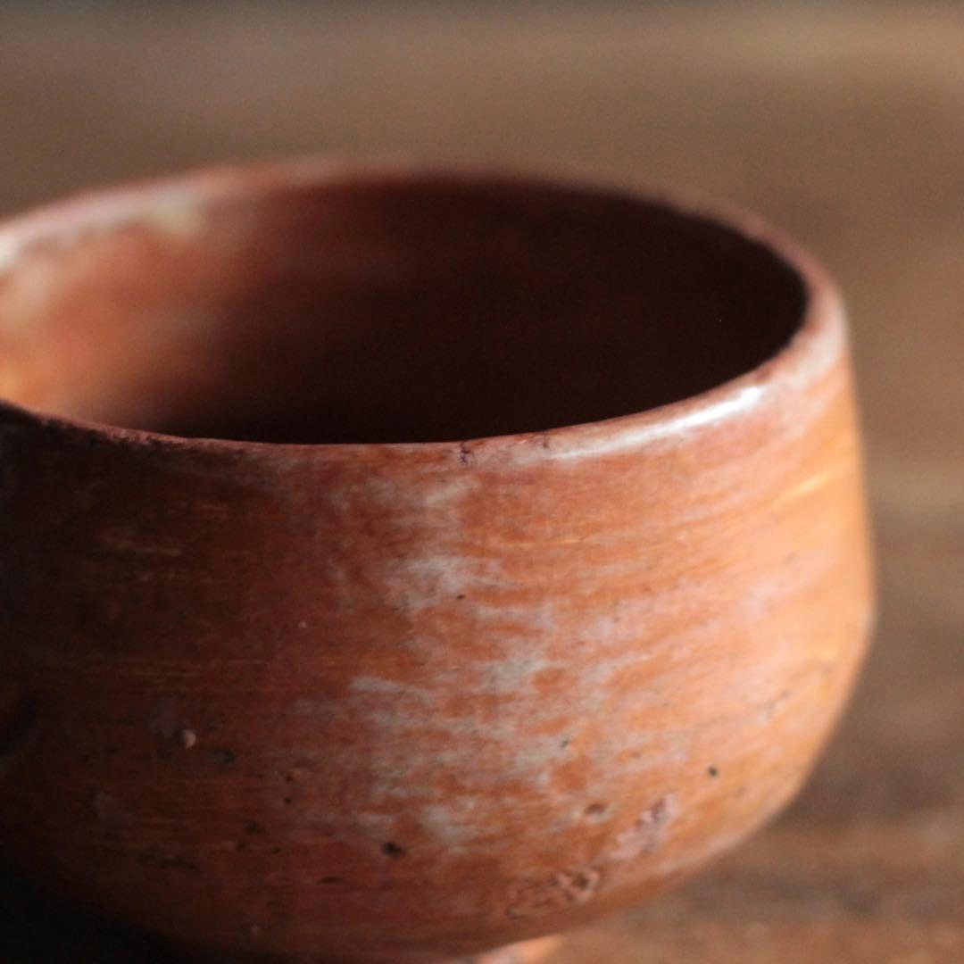 赤楽 小碗 No.5 大盃 小服茶碗 茶籠茶碗 古美術