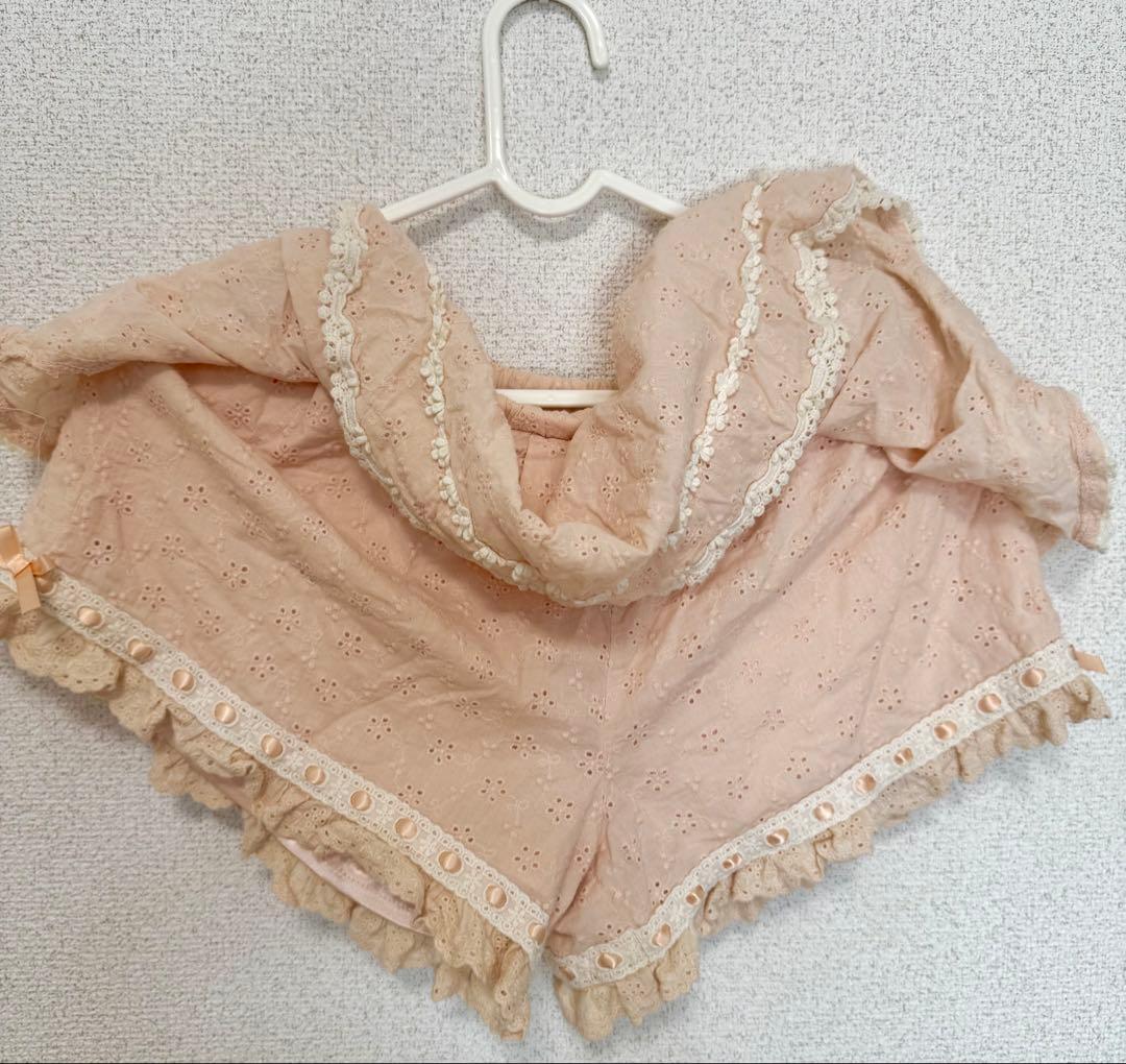 LIZ LISA パステルピンク.レーススカパン