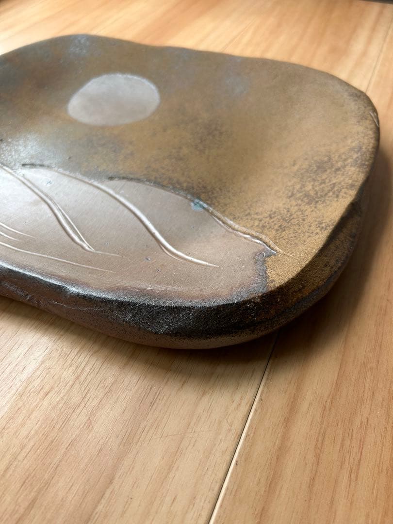 備前 吉本 正 四方皿（飾り皿）