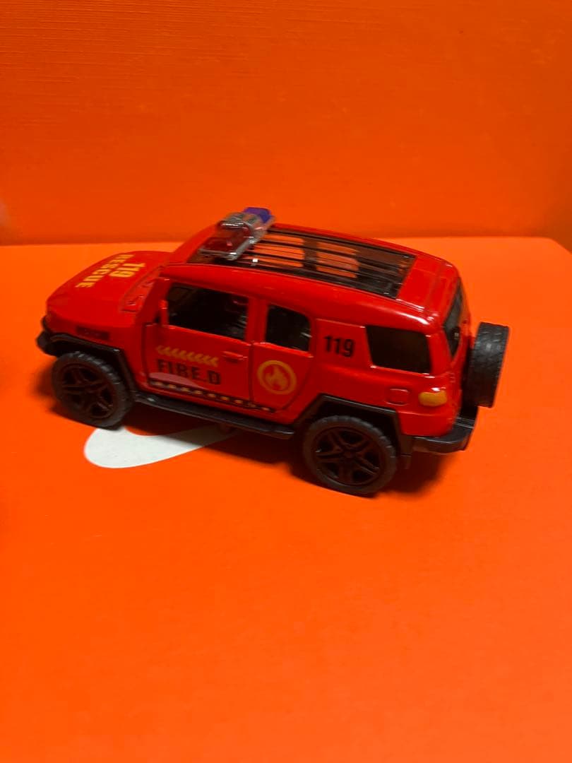 4台セット fjクルーザー cruiser SUV ミニカー ルーフラック付き