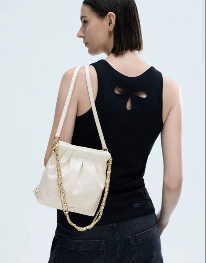 CHARLES&KEITH Duo チェーンハンドル ショルダーバッグ ハンド