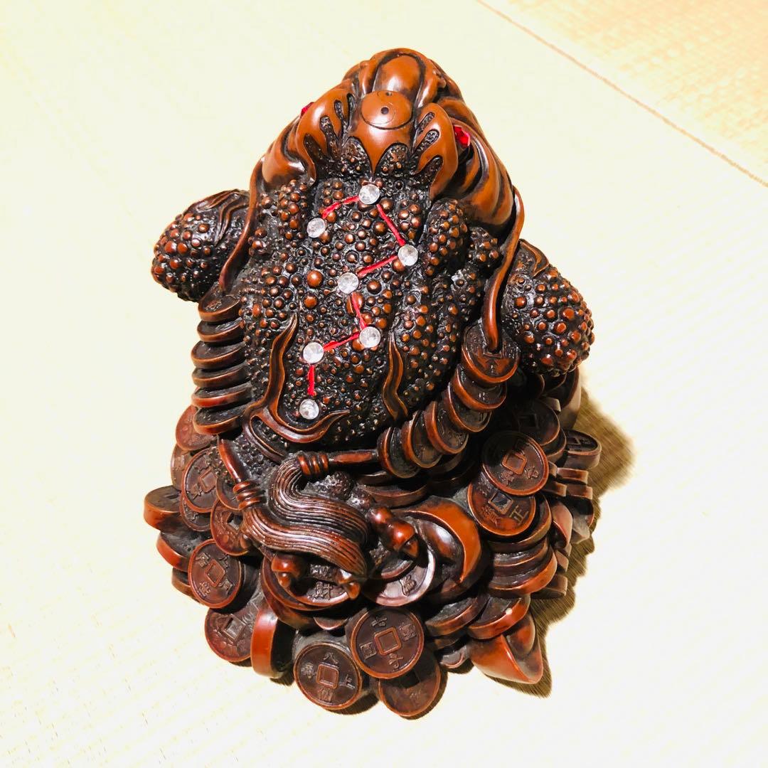R R R様専用】三脚蟾蜍 銭蛙 風水 置き物 商売繁盛金運アップ 縁起 幸運