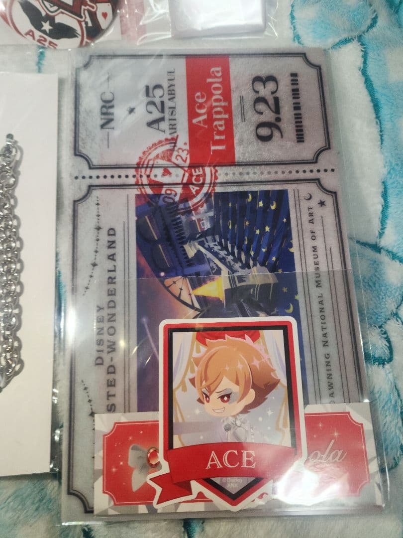 ★ツイステ　エース　プラチナ　バースデー　おめかし　ガーランド風クリアシート