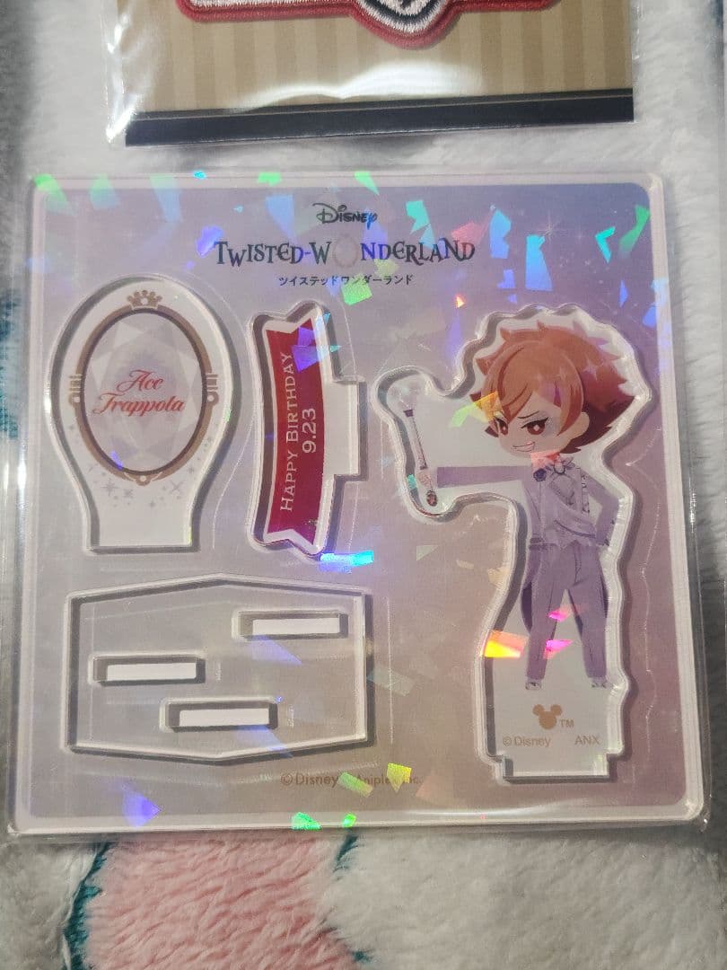 ★ツイステ　エース　プラチナ　バースデー　おめかし　ガーランド風クリアシート