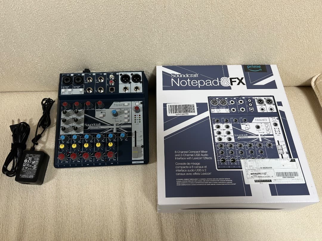 コンパクトアナログミキサー Soundcraft Notepad-8FX