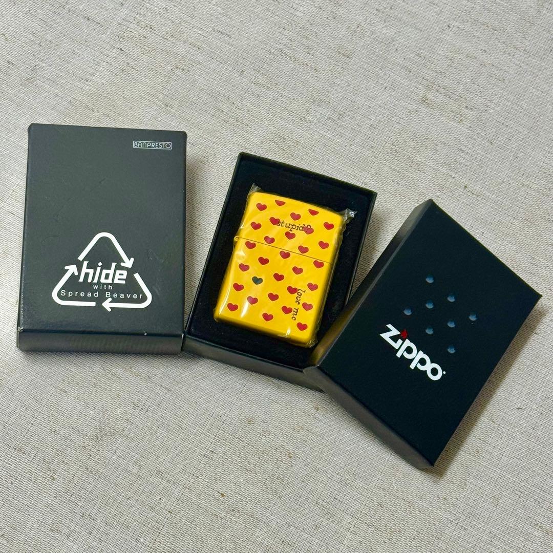 新品・未開封・未使用 hide XJAPAN イエローハート ZIPPO
