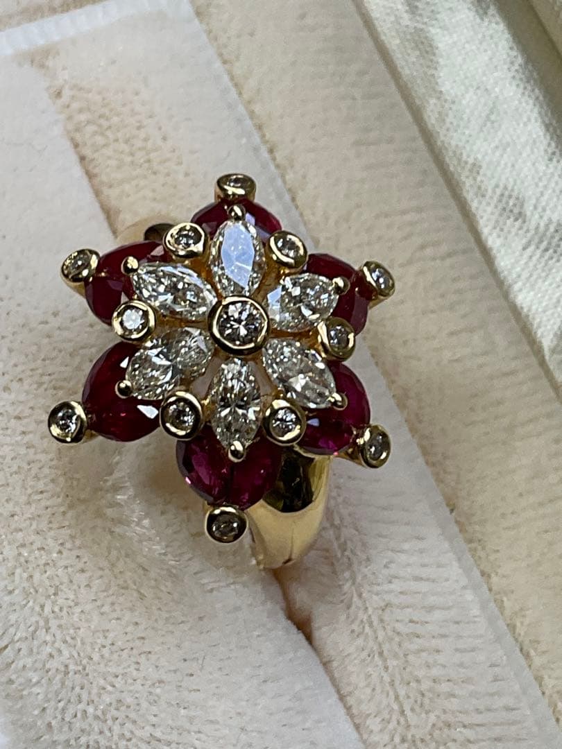 k18ルビーダイヤモンドリング