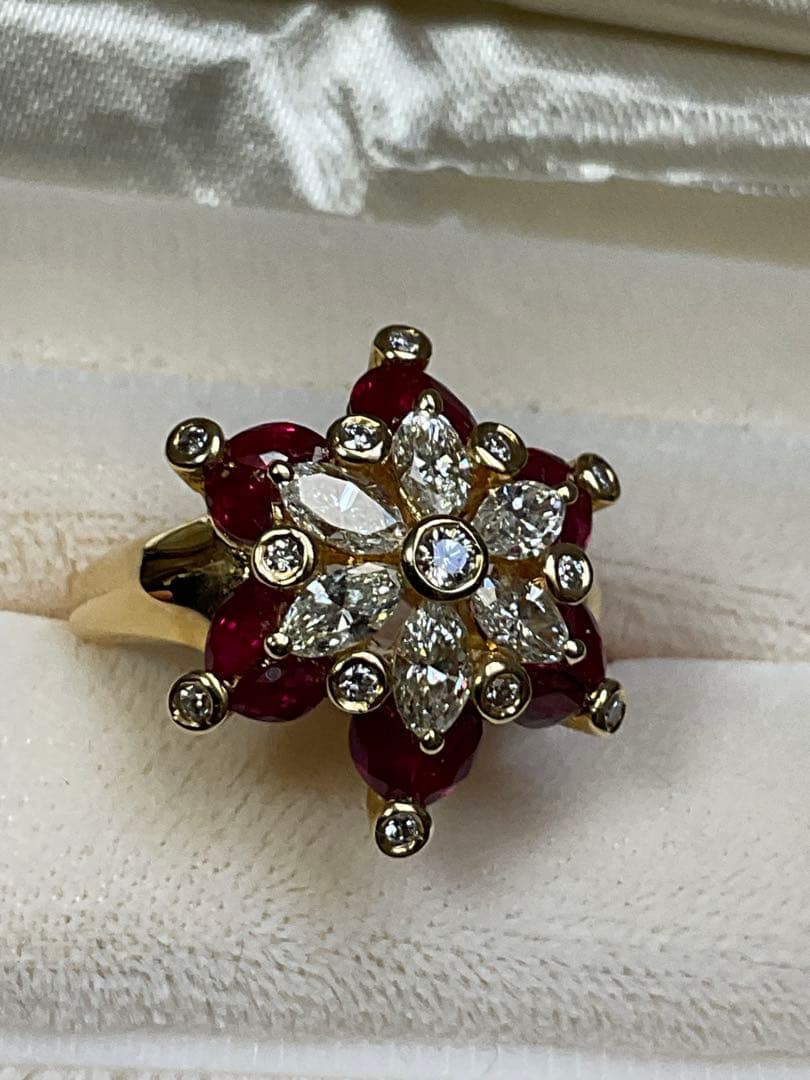 k18ルビーダイヤモンドリング