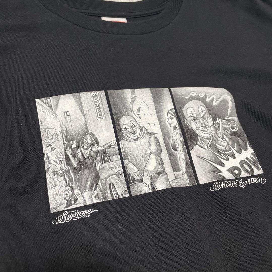 supreme Mister Cartoon Pow Tee Black L - メルカリ