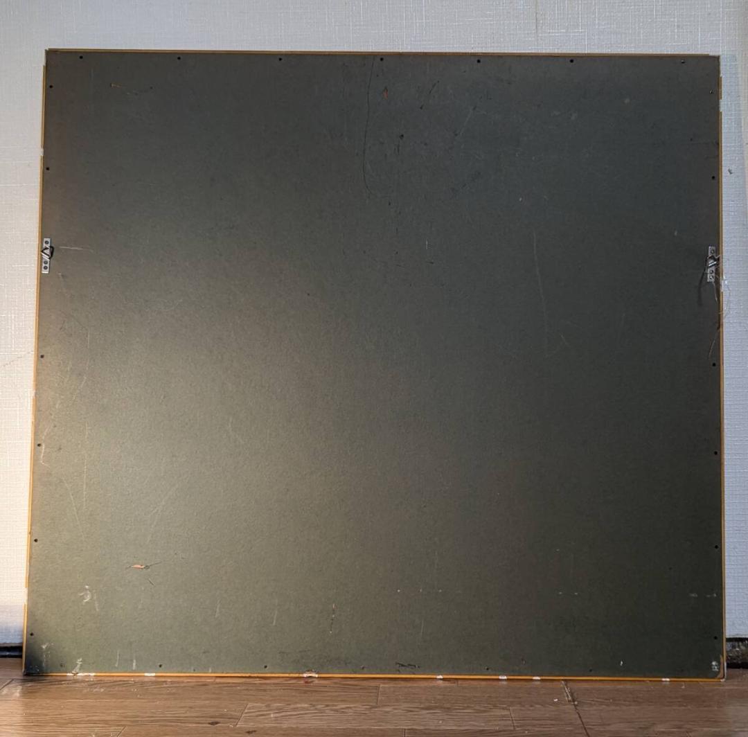 真作】版画 技法不明 地中海の風景 輝く青と白のコントラスト V114