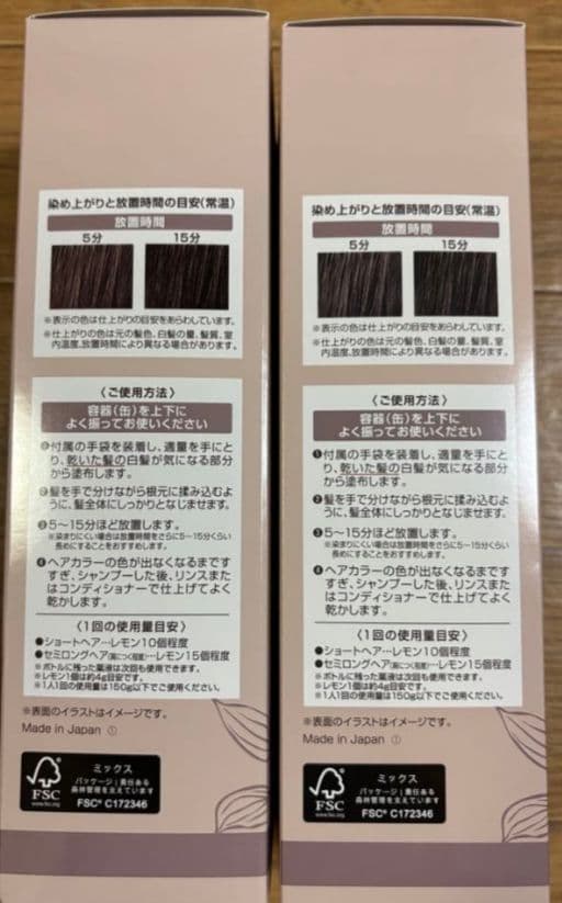 【新品】ヘアボーテ エクラ ボタニカルエアカラーフォーム 　ダークブラウン ２本