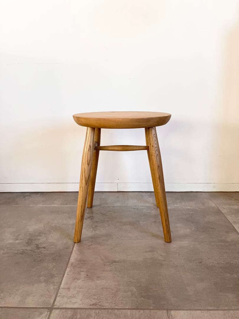 木製ラウンドスツール