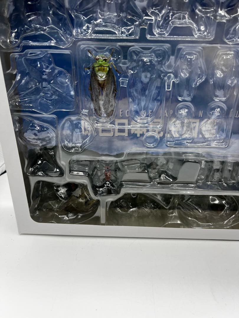中古 原色日本昆虫図鑑Ⅰ・Ⅱ 箱　限定フィギュア　YUJIN