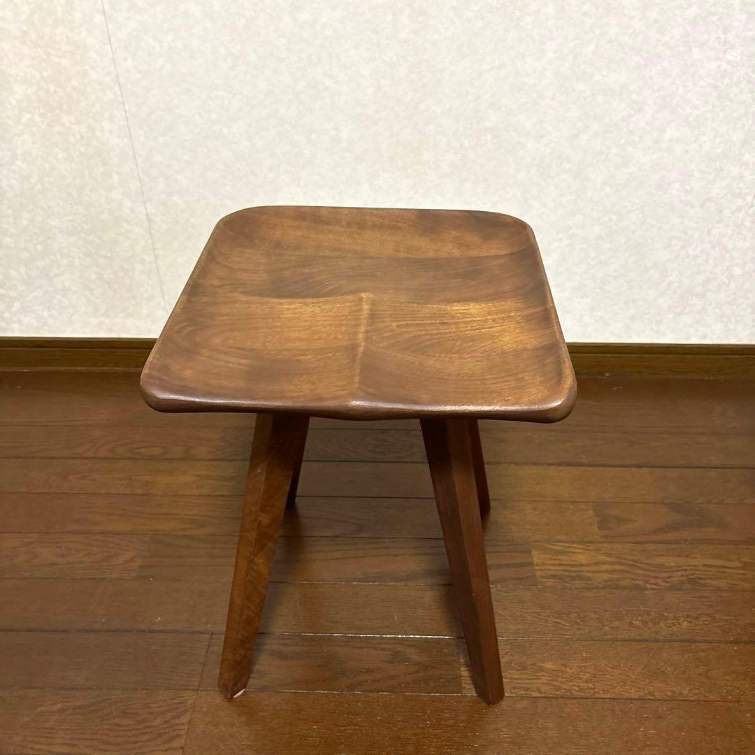 【良品】関家具 アトリエ木馬 MIKUスツール ウォールナット