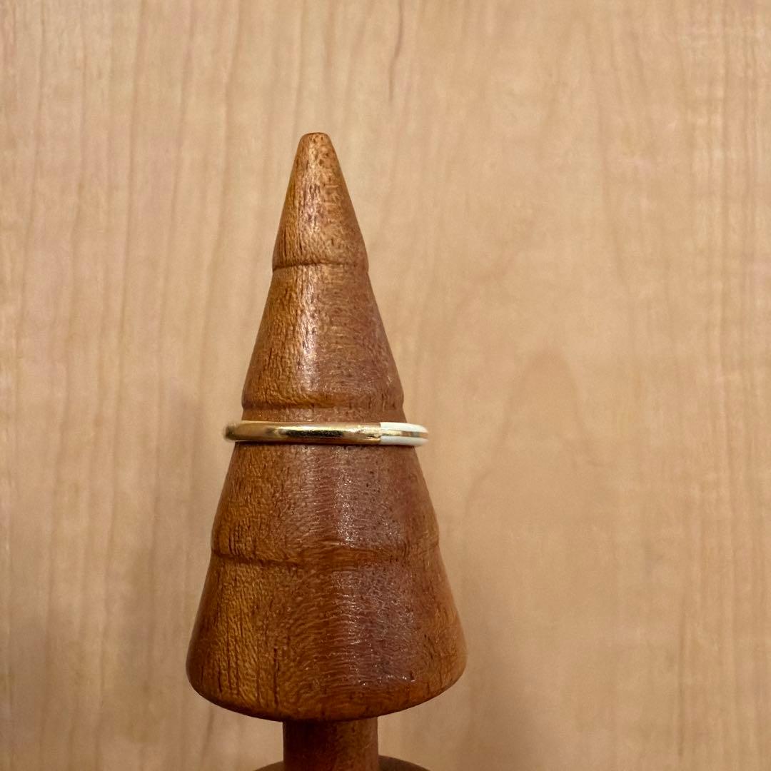 スタージュエリー　エナメルリング　11号　0.004ct K10