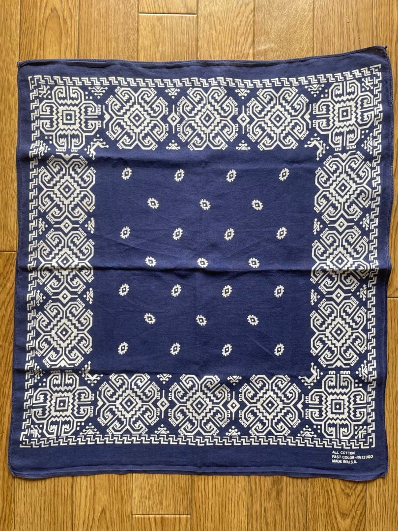 希少　2枚セット　GUARANTEED DUPLEX ネイビー バンダナ　ドット