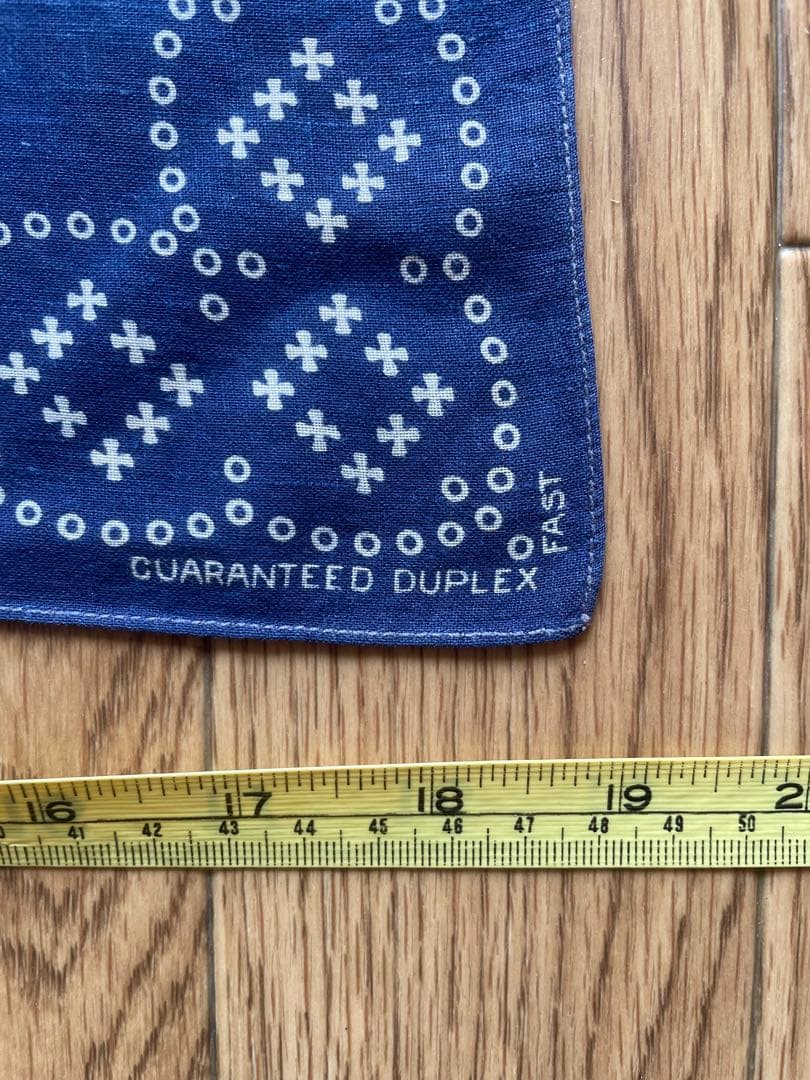 希少　2枚セット　GUARANTEED DUPLEX ネイビー バンダナ　ドット