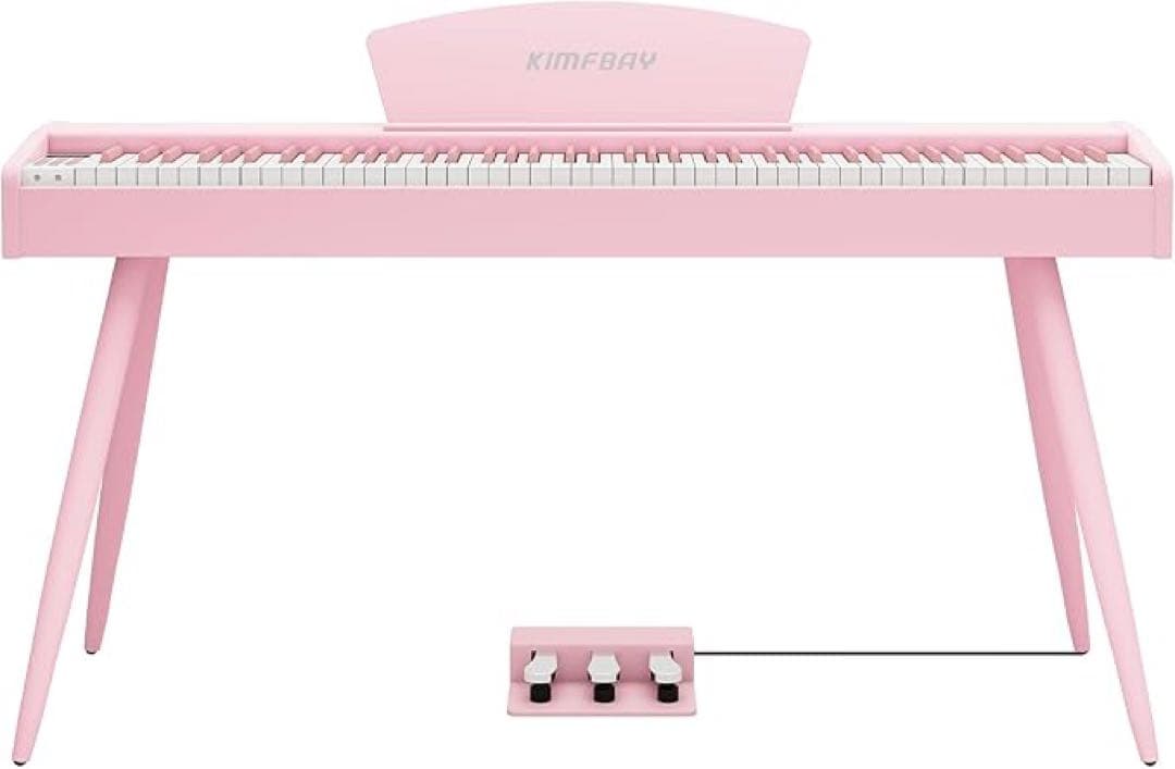 KIMFBAY 電子ピアノ 88鍵盤 ハンマーアクション鍵盤 木製 3本ペダル