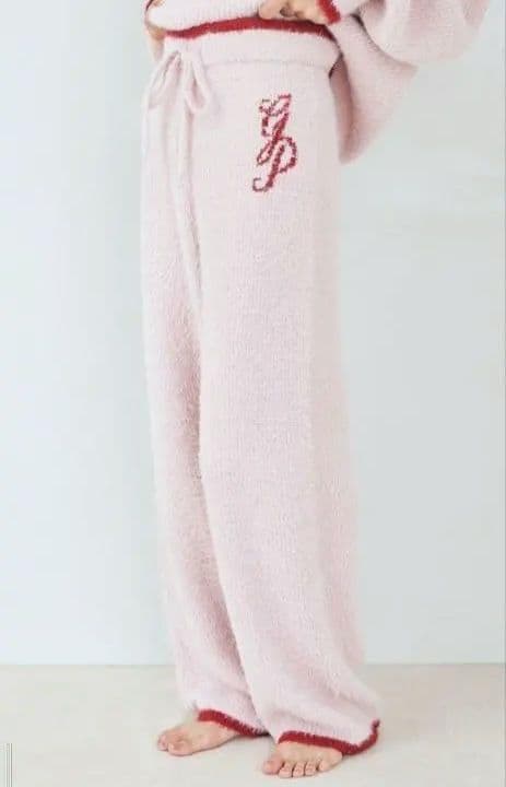 専用！未使用タグ＊ラメフェザーカーディガン&ロングパンツセット ピンク