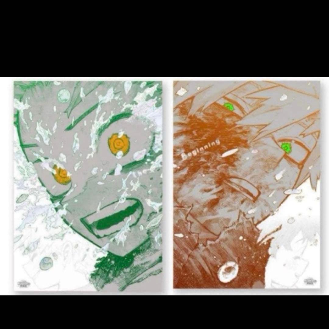 【最安値】ヒロアカ展　A2アートポスター　The Beginning 2枚セット ヒロアカ 原画展 A2アートポスター 2枚セット 【The Beginning