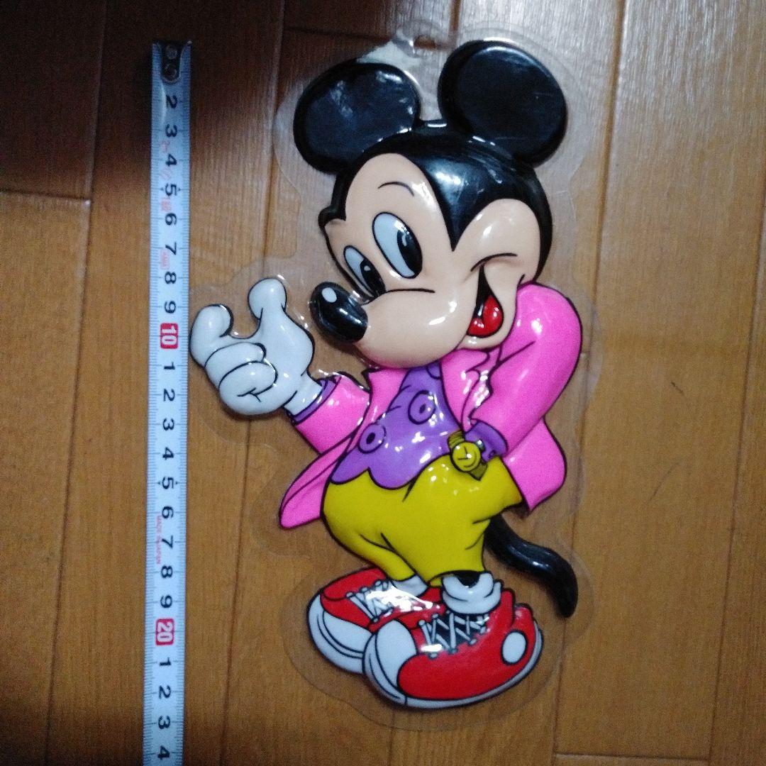 Disney ミッキーマウス 壁掛け プラスチック 昭和レトロ - メルカリ