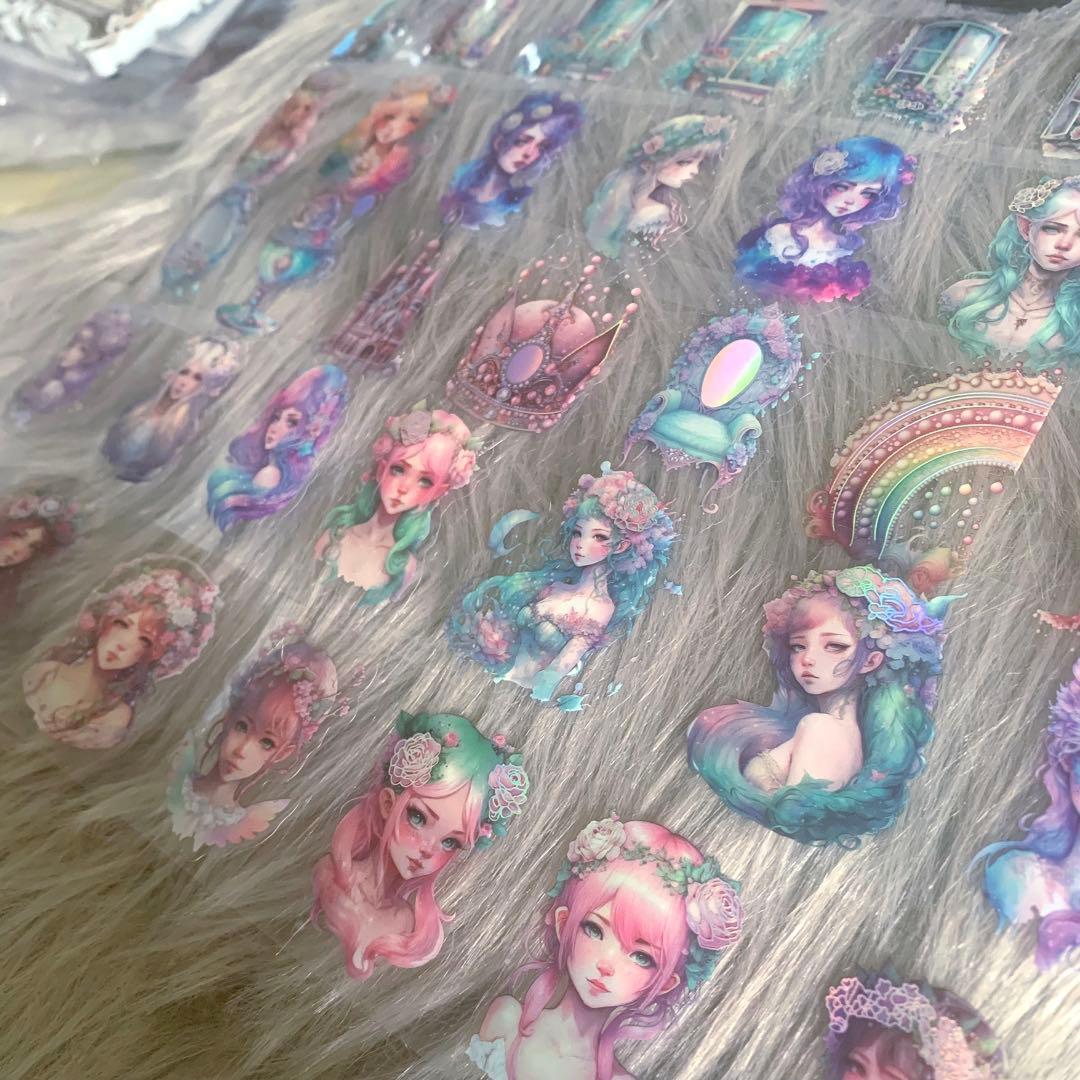 数量僅か▶︎neneさまフローラルプリンセス箔押しPETロールシール