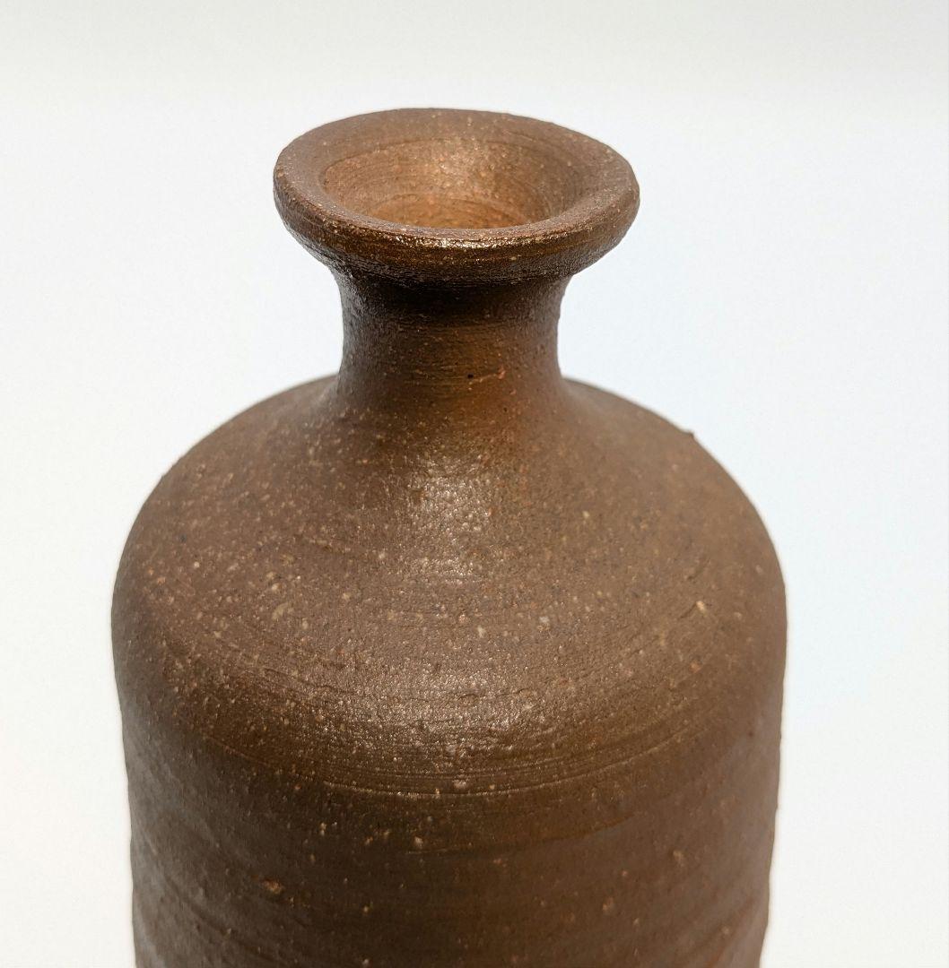 人間国宝 伊勢崎淳 備前焼 徳利花入 合箱 一輪挿し花瓶 花器 フラワー