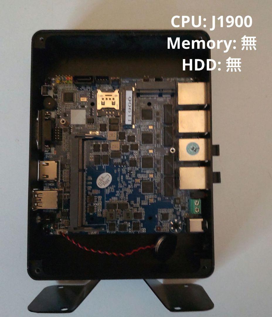 中古】4 LAN仕様 miniPC J1900 （自前ルーター可） - メルカリ
